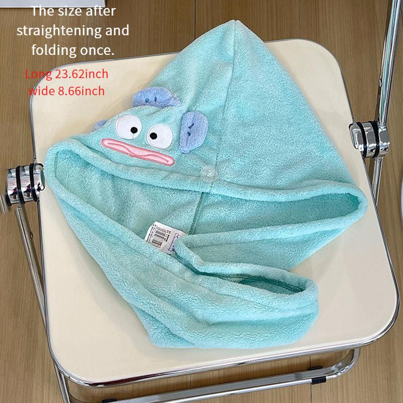 Lovely Cartoon Dry Hair Towel Bathing Cap Plush Soft Practical Convenient Good Things At Home A Holiday Gift for, Wash Cloths