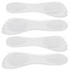 2 Paar 3/4 Fußpolster Transparentes Silikon Massage Stoßdämpfende Schuheinlage für High Heels