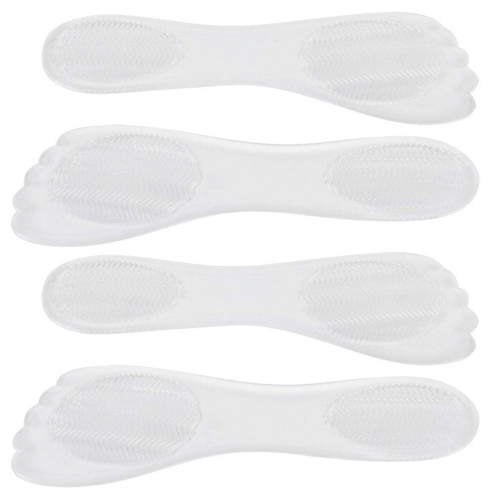 2 Perechi Tampoane 3/4 Picior Silicon Transparent Masaj Anti Șoc Tampoane Pantofi pentru Tocuri Înalte