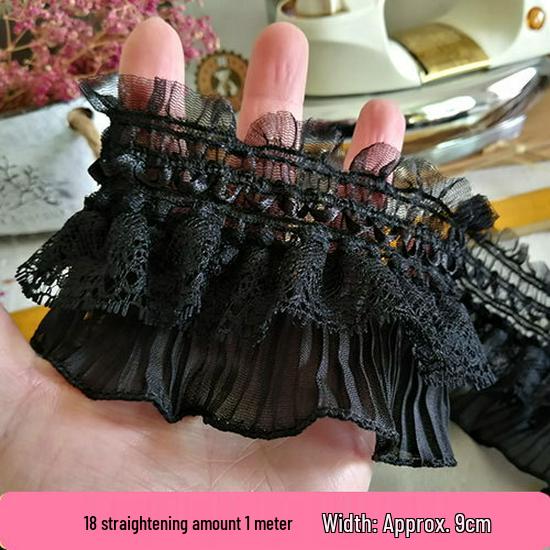 Handmade Lace Trim: Mesh for Baby Clothes, Curtains, Skirts, Pleated Decorative Fabric