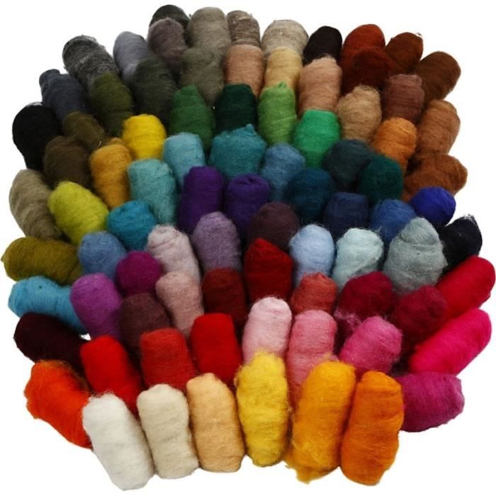Pelotes de laine cardée, 86x10 gr