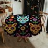 1-piece, polyester material, Day of the Dead design with Mexican cat patternzyc
