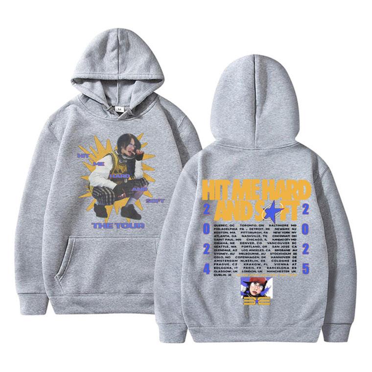 New Hit Me Hard and Soft Tour Pattern Autumn/Winter Hoodie Men's and Women's Hip Hop Sportswear Fashion Warm Street Wear