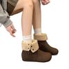 Retro kurze Martin-Stiefel mit dicker Sohle von Mori Boken für Damen Herbst/Winter 2025, zwei Tragevarianten, matte Knöpfe, mit Rock, kurze Stiefel