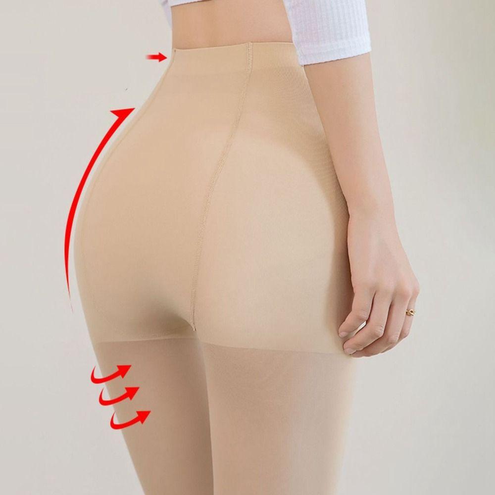 Skin Color Nudity Nude Bottoming Pants Plus Velvet Bare Leg Artifact Winter Pantyhose Thermal Pantyhose Women Stockings