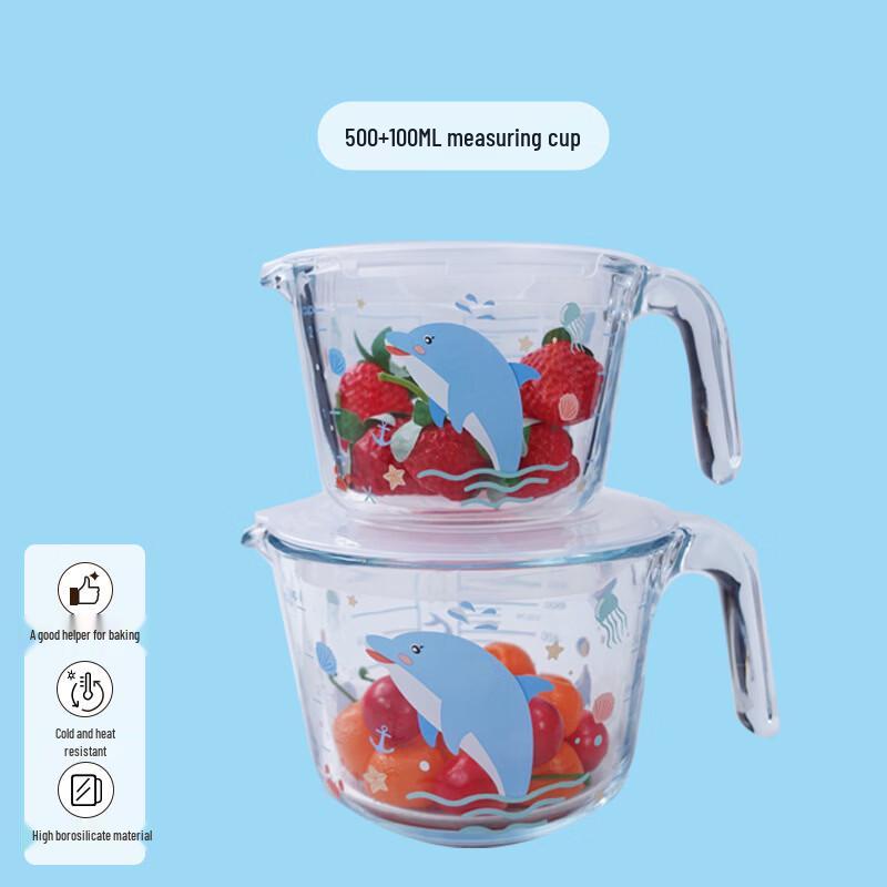 Xihe Borosilicate Glass Measuring Cup Set