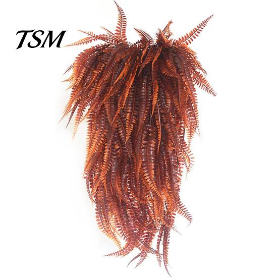 Artificial Plant Wall Hanging Simulation Plants Vivid DIY Fresh-keeping Fake Potted Fern Vines Home Decor Flower Display красный