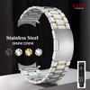 Edelstahl Uhrenarmband mit gebogenem Ende Universelles Armband Faltbare Sicherheitsverschluss Armbandband Herren 20mm 22mm Uhrenarmband Zubehör