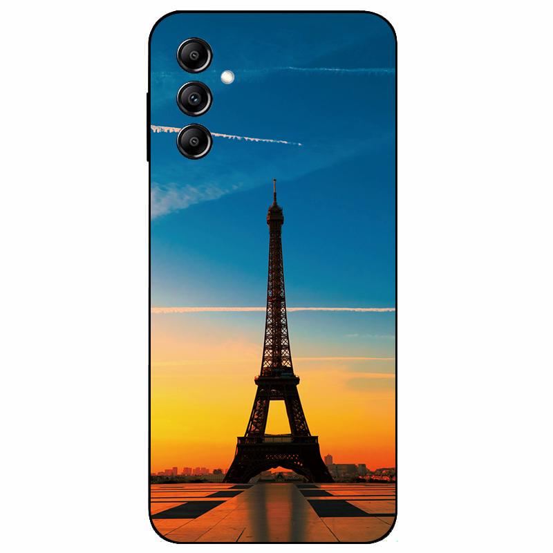 For Samsung A14 4G A 14 M14 5G Case Painted TPU Soft Silicone Black Funda for Samsung Galaxy A14 A145F Bumper GalaxyA14 M 14 Bag