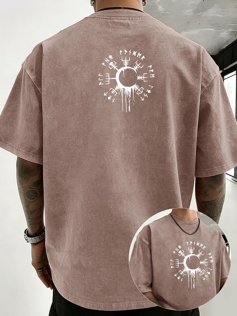 2026 Summer New Style Casual Fashion Comfortable Retro Washed Pure Cotton Unisexs TShirt Simple Pattern Print
