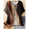 Vintage Women's Casual Loose T-Shirts Printed T-Shirt Fashion Tops Short Sleeves Tees O-Neck Oversized T-Shirt Female Clothing