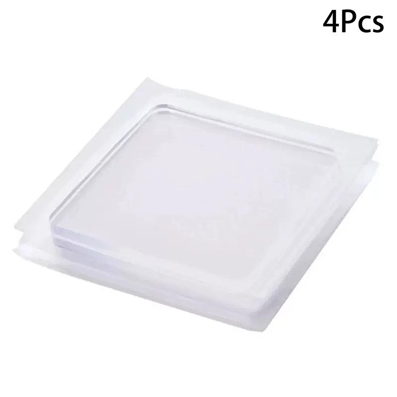 4/12Pcs Transparent Anti Vibration Shock Absorbing Pad Mat Washing Machine Self Adhesive Mute Anti-Shock Protection Porte Pad