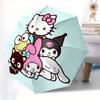 Hello Kitty, Sanrio Automatic Open/Close Umbrella-Cute Umbrella with Cute Design, Portable 3-Fold Compact Umbrella for Men & Women, Hallowee
