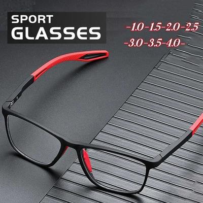 Dame Ultralett Silikon TR Sports Myopi Briller Menn Anti Blått Lys Øyebryn Anti-Felling Briller Reseptbelagte Briller
