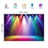 Rainbow Stage Spotlight Photo Booth Background, Starry Light Curtain Backdrop for Music Performances