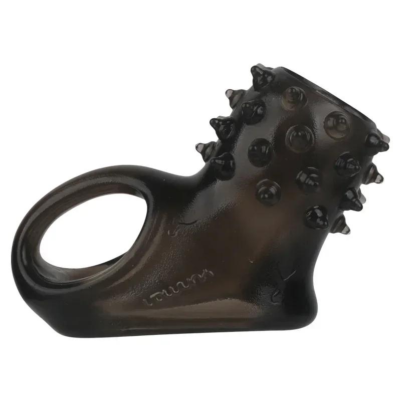 Male Delayed Ejaculation Cock Ring Penis Enlargement Penis Attachment Male Cock Chastity Cage Penis Sleeve Ring Sex Toys For Man