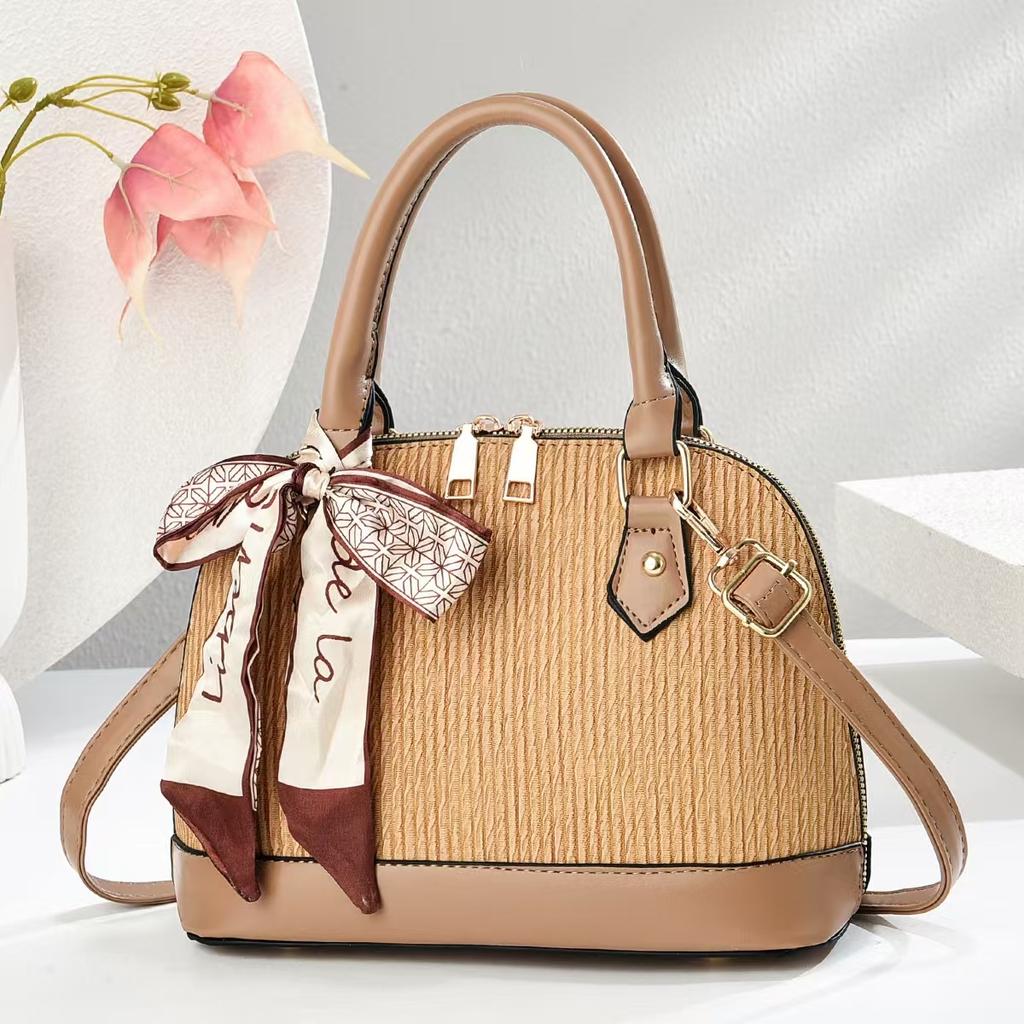 New Patchwork Fashion Handbag Macaron Shoulder Bag High Appearance Level Tote Bag Large Capacity Crossbody Bag Women