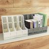 Splicable Plastic Desktop File Rack Vertical A4 Document Holder Multi-grid Magazine Organizer Office Stationery Storage