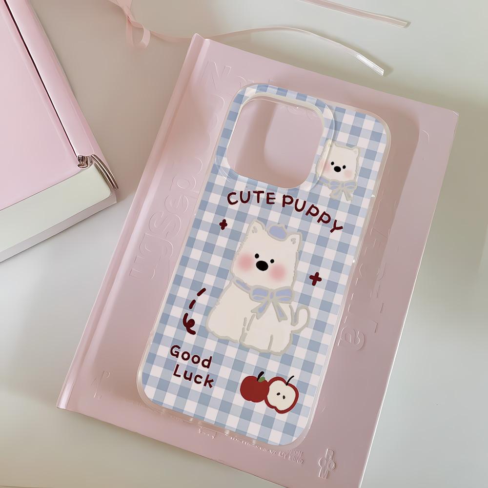 Painted Phone Case for iPhone 12 13 15 16 iPhone 16 12 13 14 15 Pro  14 15 16 Pro Max Coverage Shockproof Anti-Fingerprint Fresh Style Protective Case