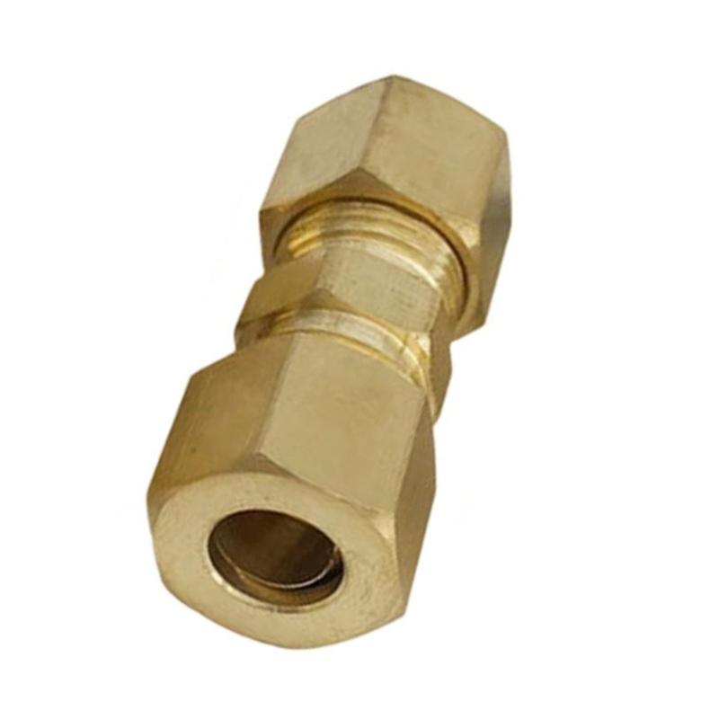 High Pressure Brass Pipe Joint 3/16 Size Tool Free Installation For Home Plumbing Maintenance