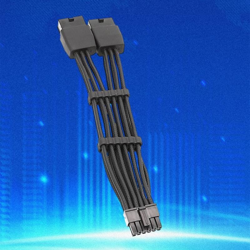 For RTX3080 3080 Power Supply Cable 12pin To Two 8pin Corsair Modular PCIE GPU Graphics Card Cable 16.5cm