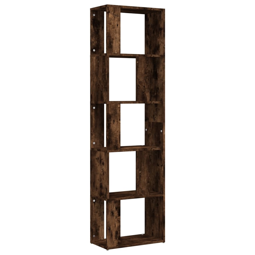Bookshelf Smoked Oak 45 x 24 x 160 cm Engineered Wood