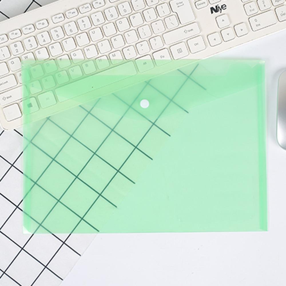 1Pcs Transparent Document Files Folders Envelope Popper Wallets  for School Office Home
