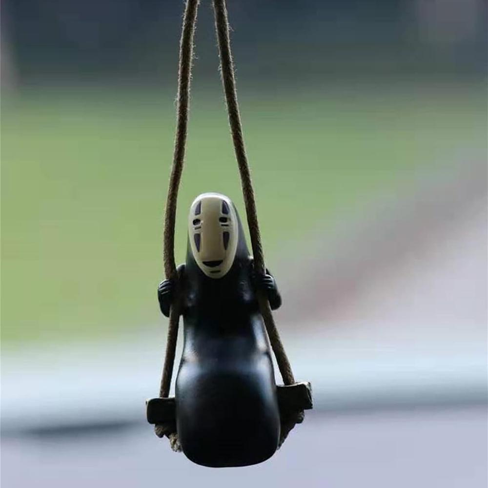 Anime No Face Faceless Man Pendant Hanging Swing For Car Rearview Mirror, Home