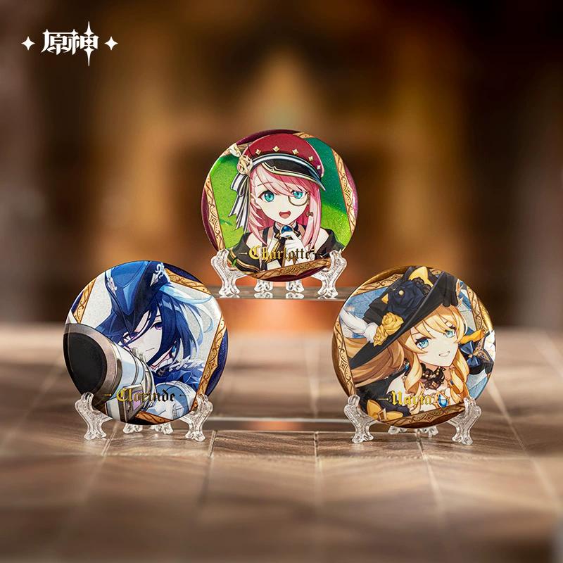 Sunsyea Genshin Impact Official Merch miHoYo Original ZZMDHY Series Badge Random One Furina Neuvillette Arlecchino Navia