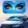 Mysterious Women Eyes Sun Visor Foldable Universal Car Windshield Sun Shade UV Protection Heat Insulation Foldable Cover