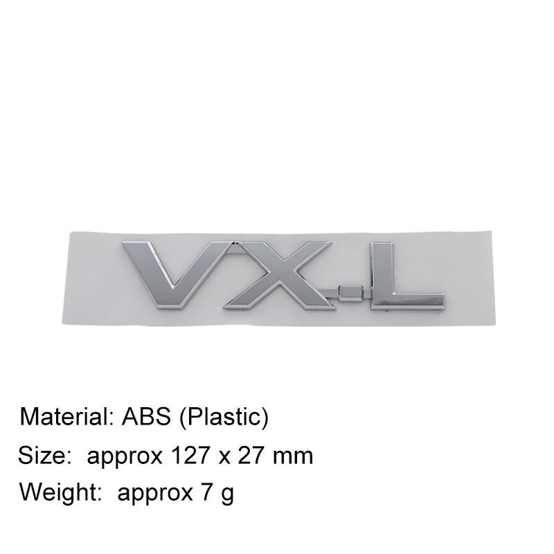 

3D Premium ABS TX TX.L VX VX.L Sticker Tail Bumper Badge Auto Rear Trunk Emblem Accessories Exterior Decoration VX-L-chrome