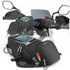 Waterproof Motor Tank Bag Black Oil Fuel Tank Bag Magnetic Motorbike Saddle Bag Single Shoulder Bag Motorcycle Backpack Motorbike Accessories