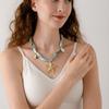 Jelly Fish Beach Ocean Series Necklace Starfish Blue Bead Necklace  Girls