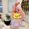 Luminous Heart Bear Keychain - Cartoon Night Light Pendant for Couples
