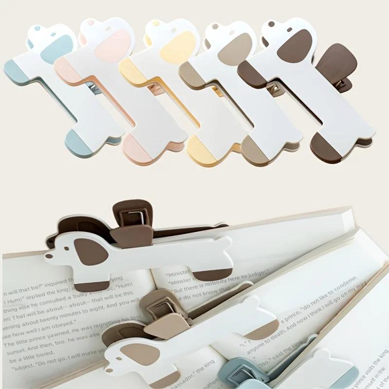 Cute Puppy Book Clip HolderDurable Non-Slip Grip for Textbooks & Office Files,Back To School & Office Gift, Reading Essential