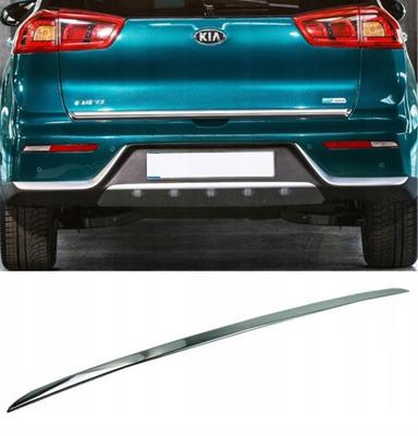 Kia NIRO - Chrome Trunk Trim - Tailgate Accent - Premium Car Rear Detail - Shine Enhancer . Tuning