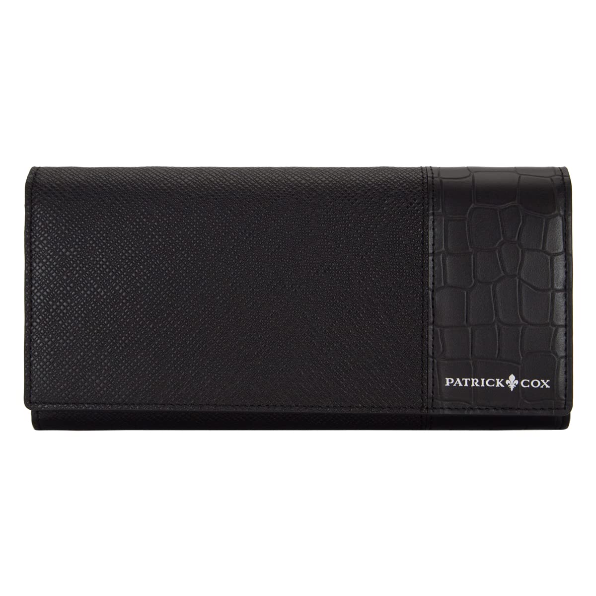 

Long Wallet Embossed Leather Combination PXMW0PT1 PATRICKCOX Bundle Holder Genuine Leather [Patrick Cox] [1A] Black/Black