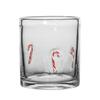 Weihnachtsikone Glas Feiertagsmotiv Stiellose Trinkgläser Texturdesign Glaswaren Weihnachten Erntedankfest Party
