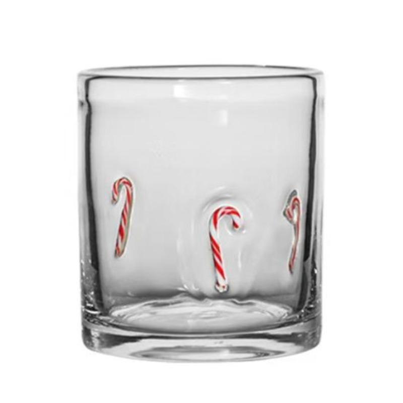 Weihnachtsikone Glas Feiertagsmotiv Stiellose Trinkgläser Texturdesign Glaswaren Weihnachten Erntedankfest Party