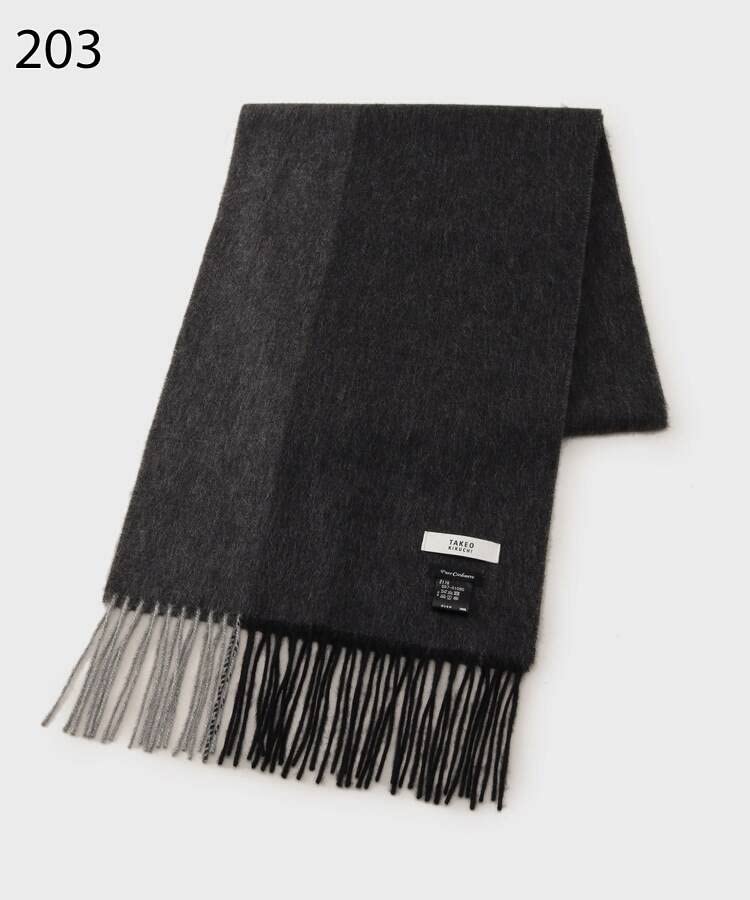 Takeo Kikuchi Cashmere Panel Cashmere Scarf G8701090 Bordeaux 00 100% Men's (064) (FREE)