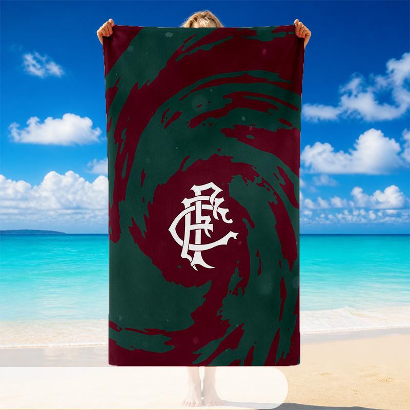 Quick Dry Beach Towel Fluminense Pattern, Lightweight Absorbent Towel for Pool Beach Vacation Use