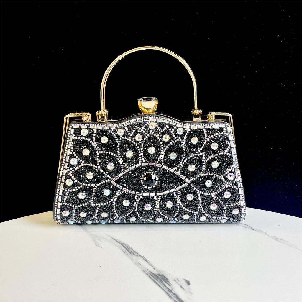 Elegant Rhinestone Evening Clutch for Ladies - Perfect for Banquets and Special Occasions