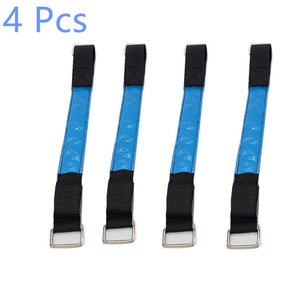 4x LED Flashing Light Wrist Band Glow Armband Reflector For Night Jogging Sports