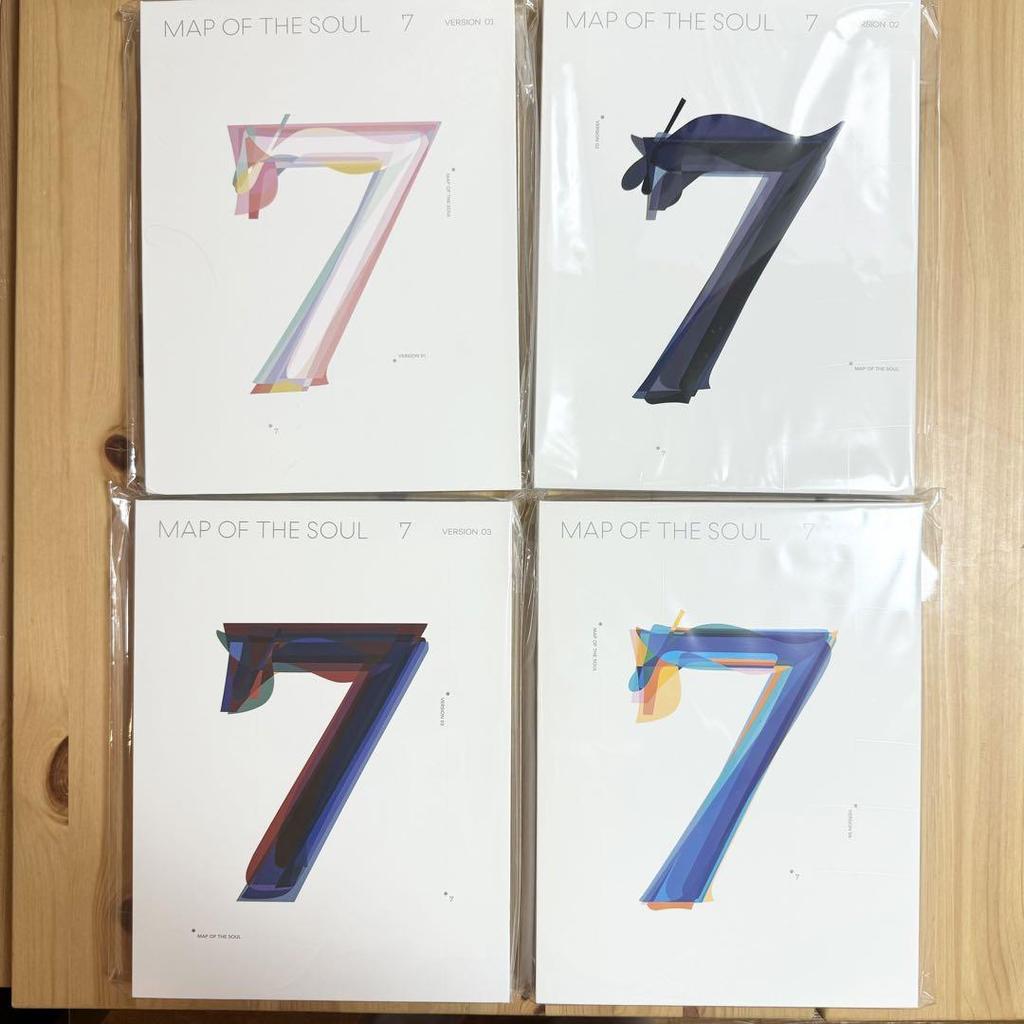 [USED] BTS MAP OF THE SOUL 7 4-piece set with trading cards