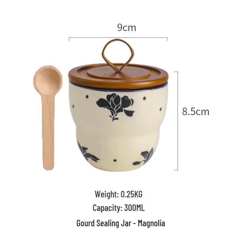 ZISIZ Ceramic Portable Sealed Storage Jar