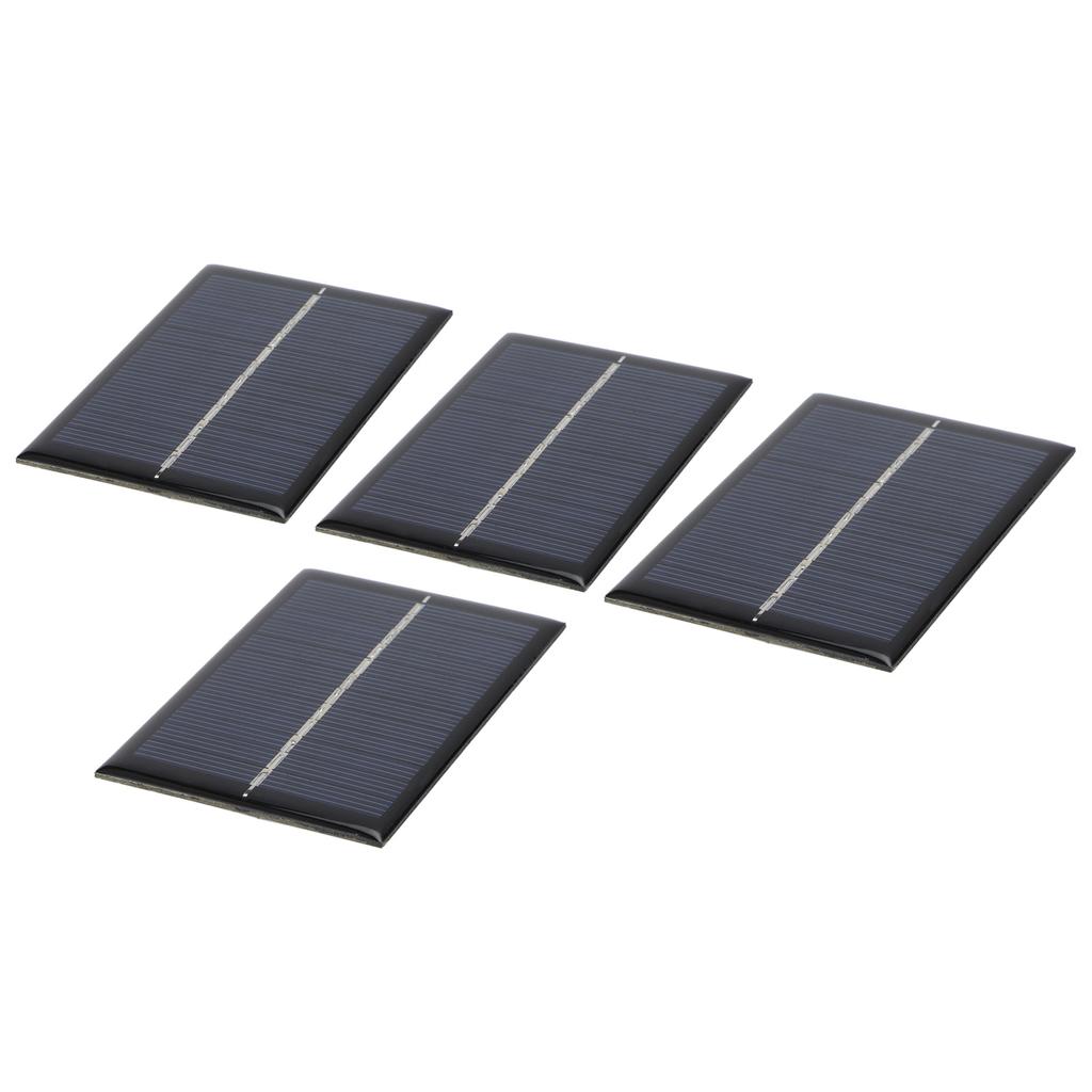 4 Stück 0,6 W 6 V Mini-Solarmodul Photovoltaik-Solarzellen Outdoor-Camping Batterieladegerät DIY