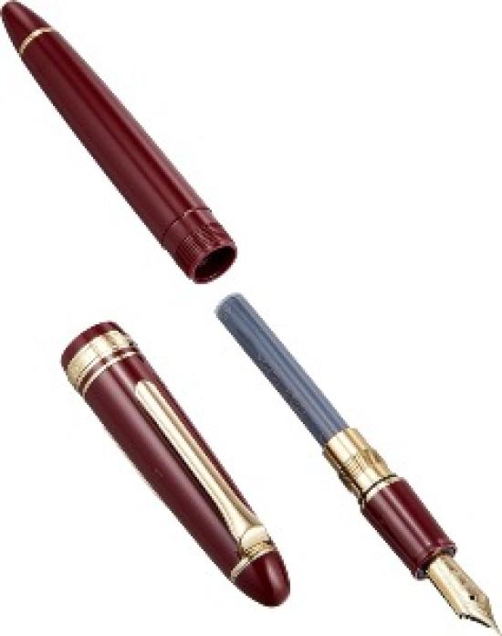 Sailor Profit Casual Fountain Pen Gold Trim Red Fine Nib 11-0570-230 with Converter