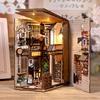 CRESYMME Miniature House Dollhouse Book Nook Kit Wooden DIY 3D Hobby Handmade (Cat Waiting Alley)