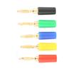 20 Pcs set 2mm Mixed Colors Banana Plug Jack Test Probes Connector For Amplifier