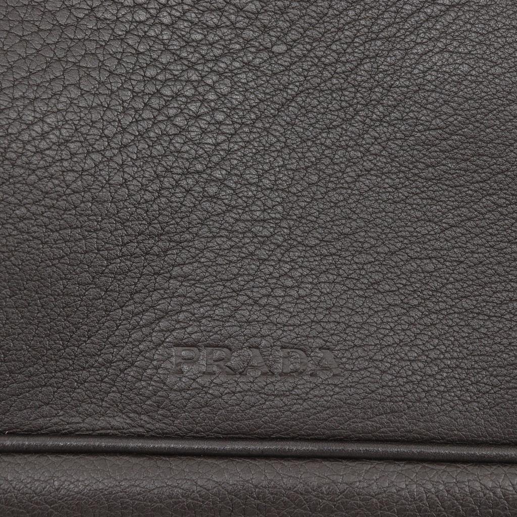 Prada Umhängetasche Schultertasche Braun Kalbsleder Herren Gebraucht